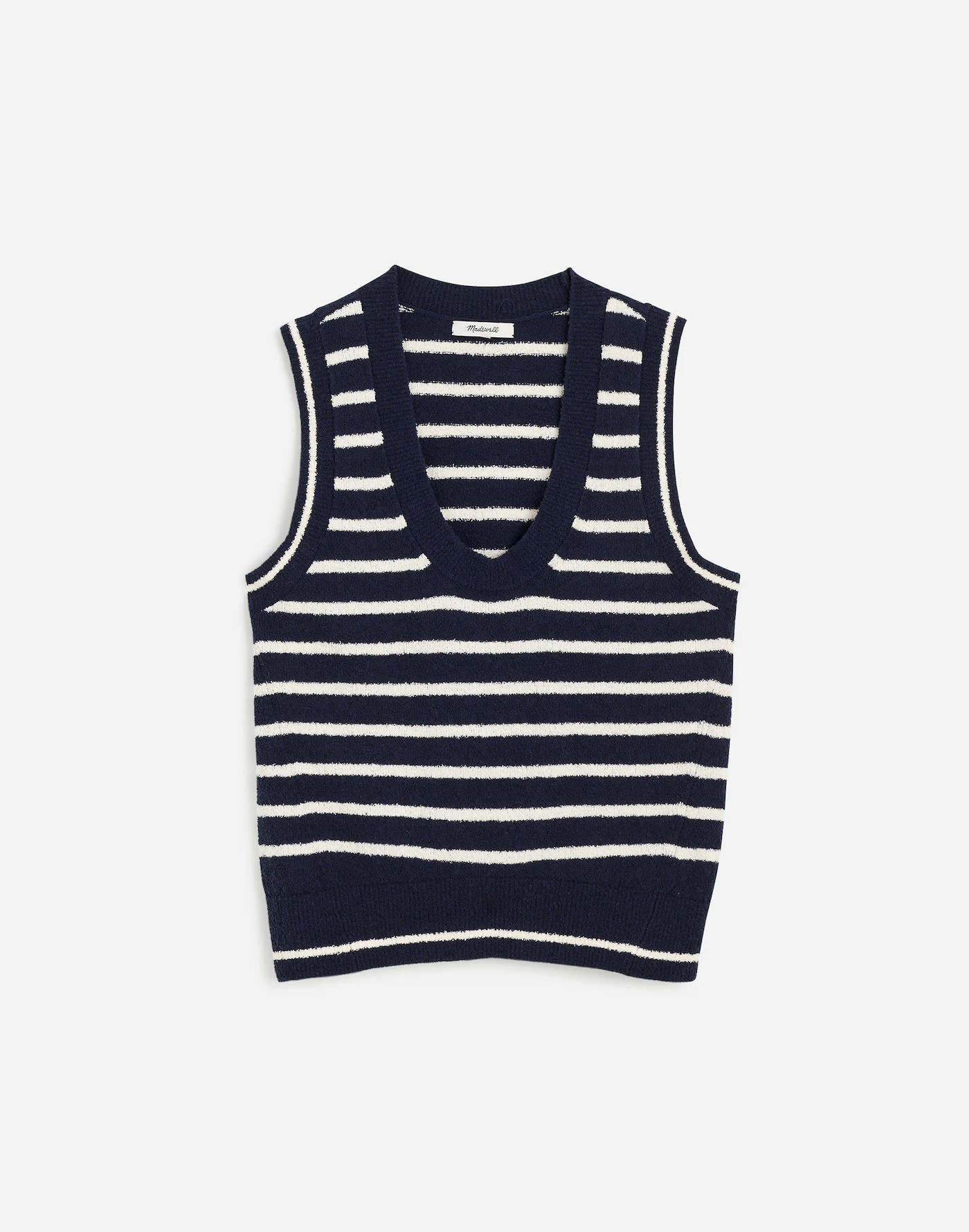 Bouclé-Knit Sweater Tank in Stripe | Madewell