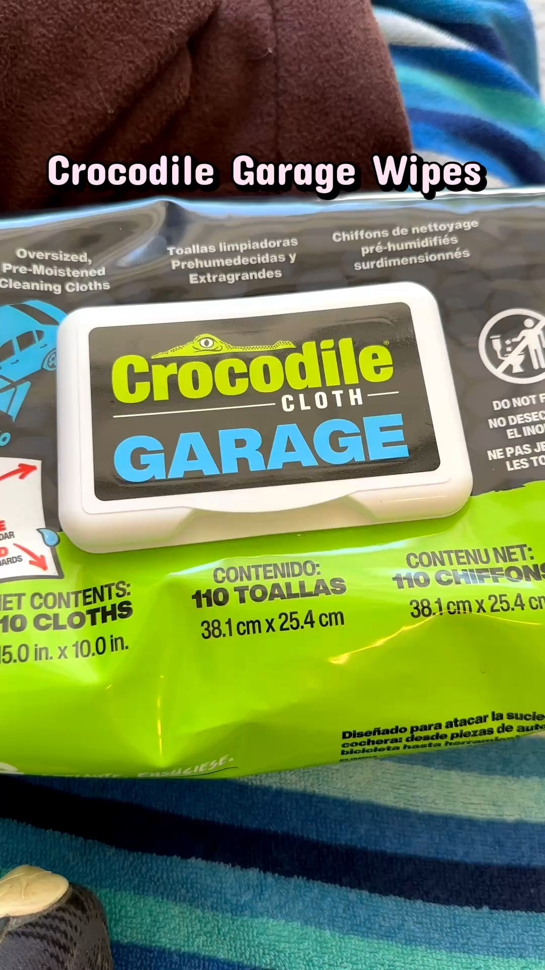 The best wipes 

Crocodile Cloth Original Heavy-Duty Hand & Tool Wipes, 100 Count Multi-Surface, Water-Based, Safe on Skin, 15" × 10"

#LTKmomlife #LTKHome