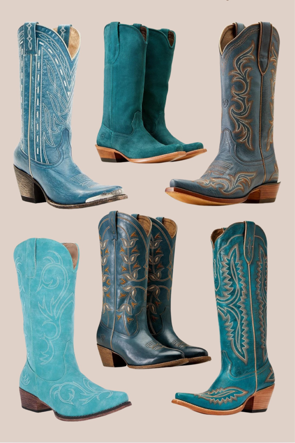 Turquoise Cowboy Boots 

#LTKU #LTKSeasonal #LTKGiftGuide