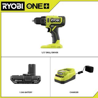 ONE+ 18V Cordless 1/2 in. Drill/Driver Kit with (1) 1.5 Ah Battery and Charger | The Home Depot