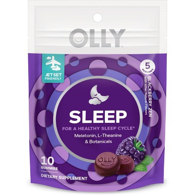 OLLY 3mg Melatonin Sleep Gummies - Blackberry Zen - 10ct | Target