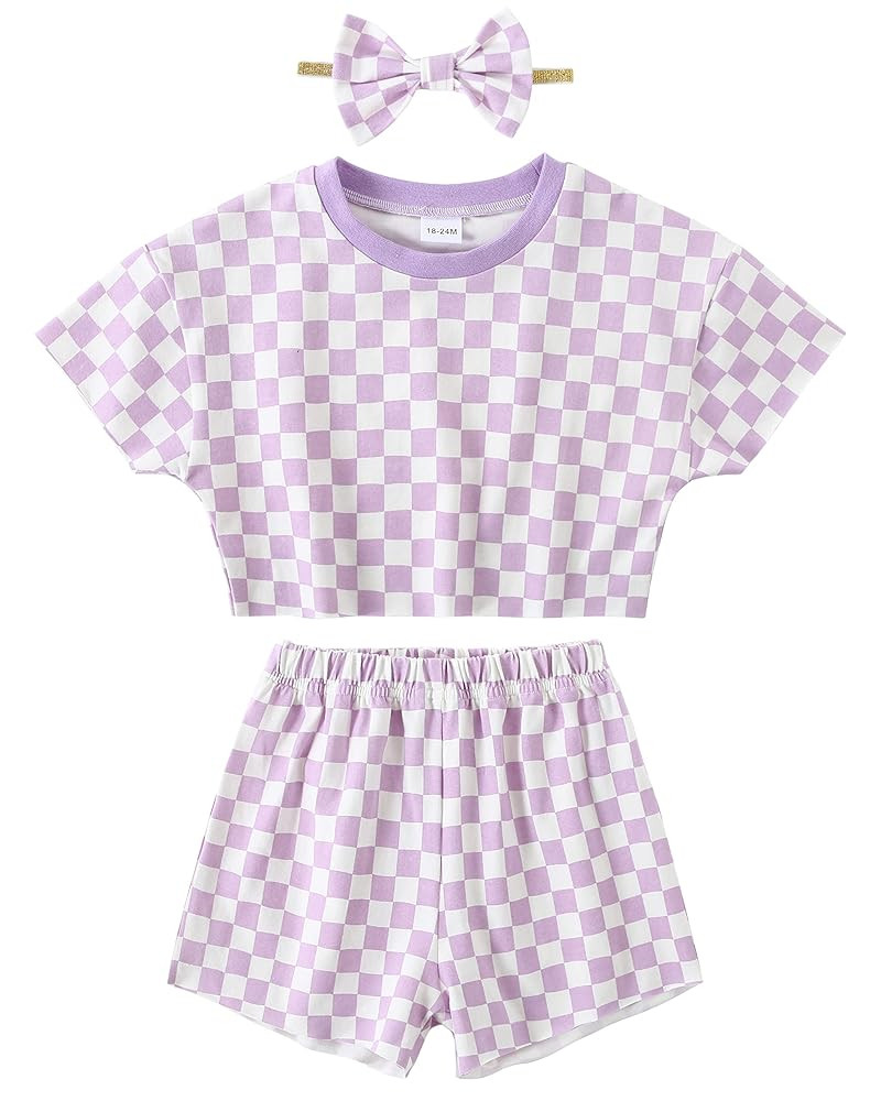 WESIDOM Toddler Girl Clothes Baby Girls Outfits 6M-5T Summer Floral Print Shirt+Shorts+Headband 3... | Amazon (US)