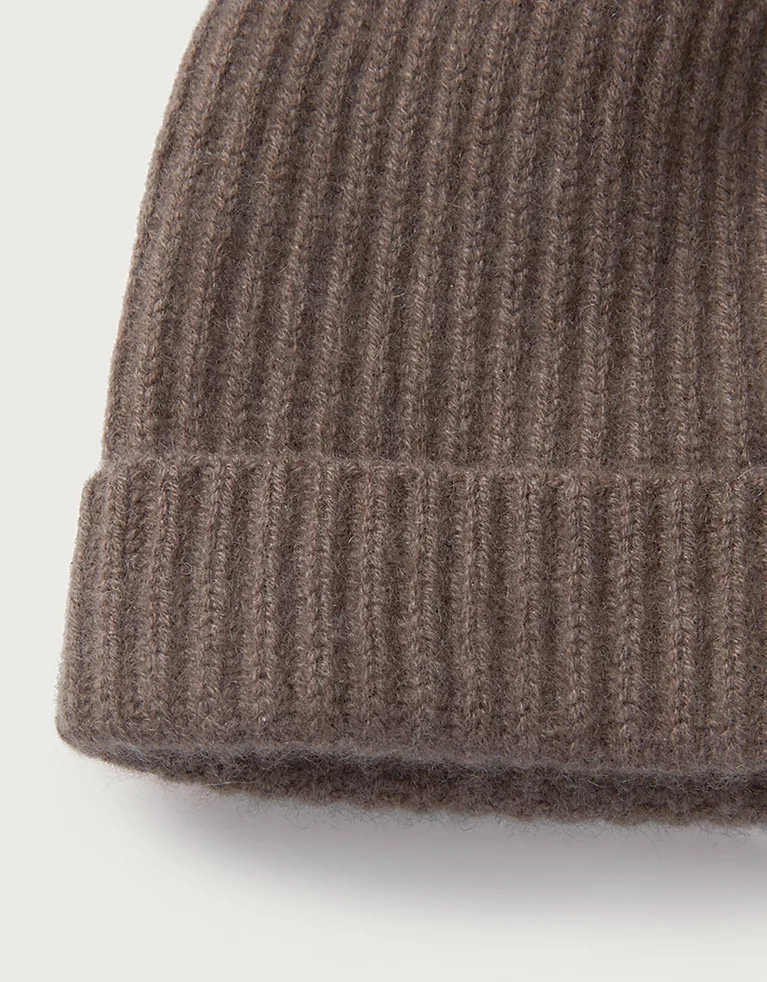 Cashmere Ribbed Hat | The White Company UK & ROW