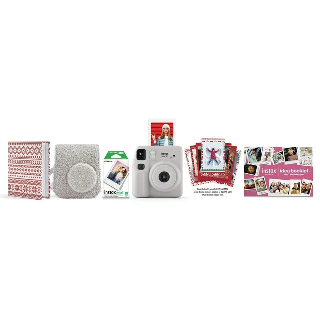 Fujifim Instax Mini SE Instant Camera Nordic Holiday Bundle 2024, Gray | Walmart (US)