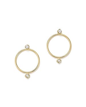 Zoe Chicco 14K Yellow Gold Diamond Circle Ear Jackets | Bloomingdale's (US)