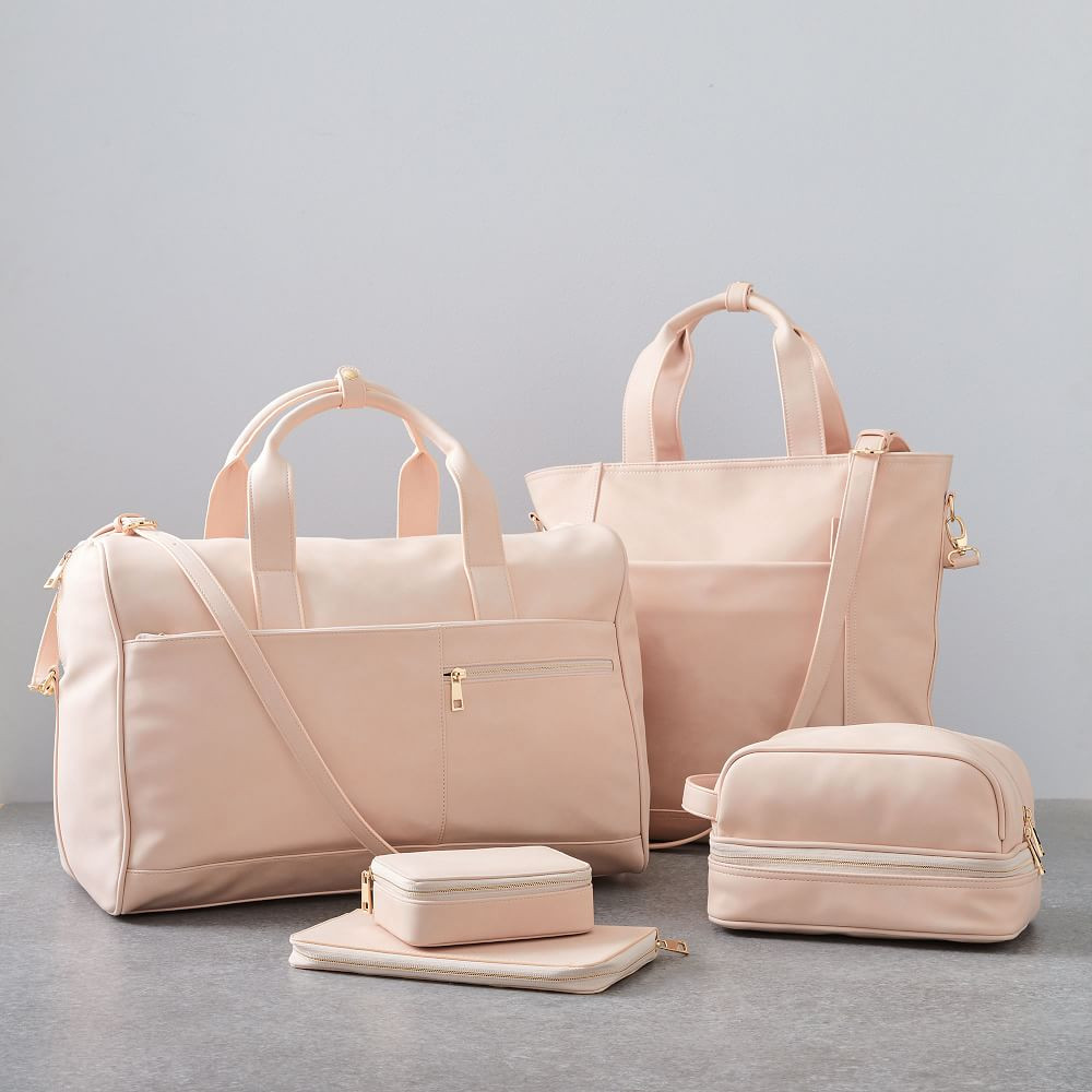 Vegan Leather Travel Set - Blush | West Elm (US)