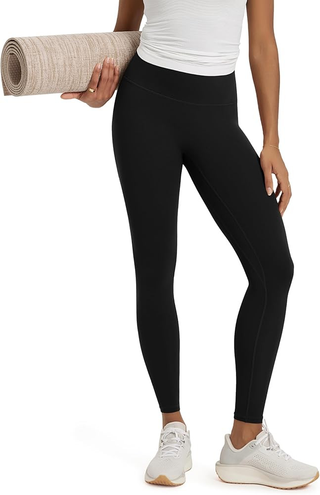 ODODOS No Front Seam Yoga Leggings for Women - 25" / 28" High Waist Buttery Soft Lounge Yoga Pant... | Amazon (US)
