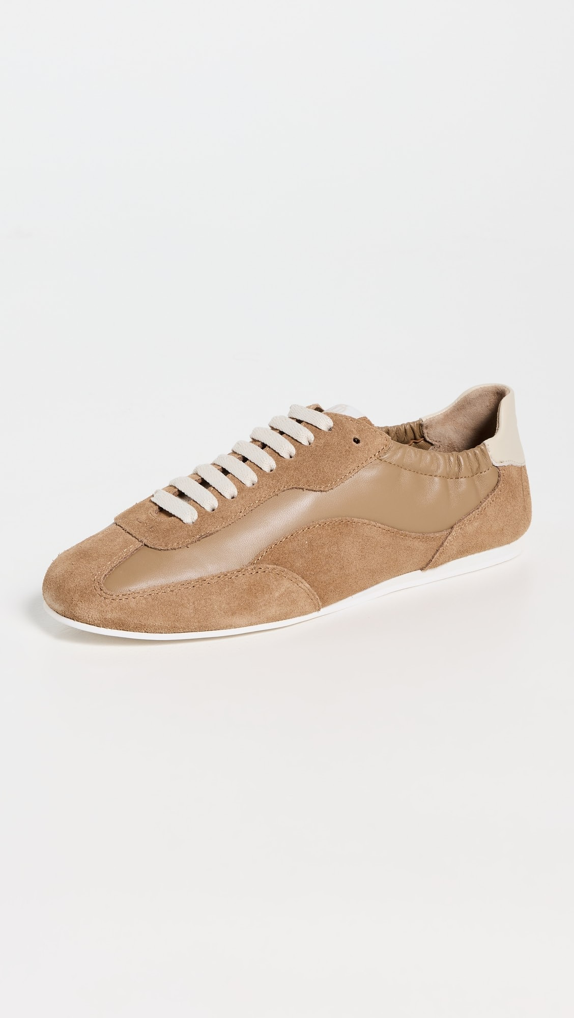 Georgie Elasticized Leather Combo Sneakers | Shopbop