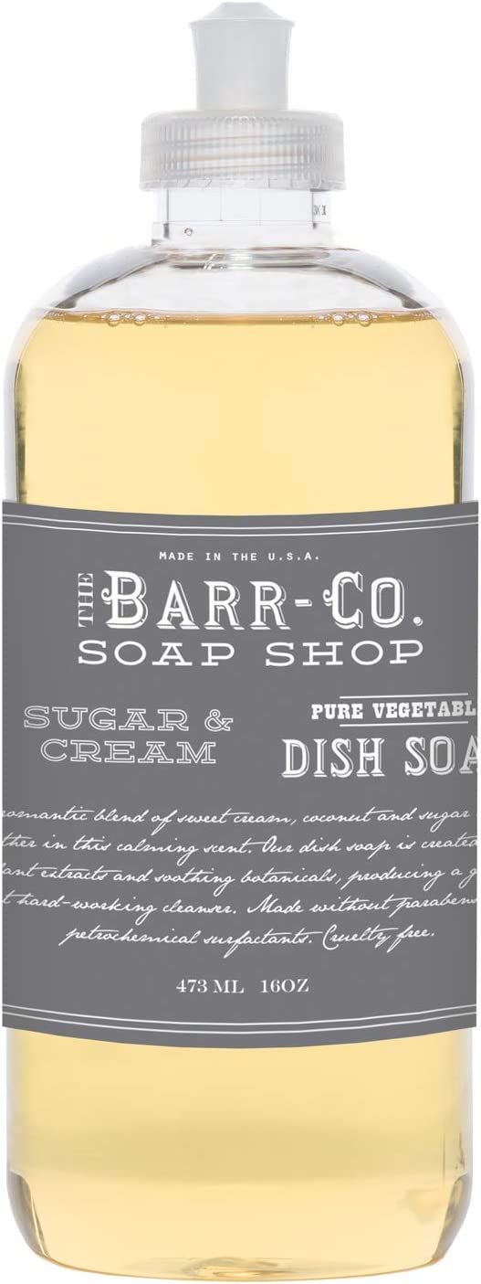 Barr Co 16oz Soothing Powerful Pure Vegetable Gentle Dish Soap Collection (Sugar & Cream) | Amazon (US)