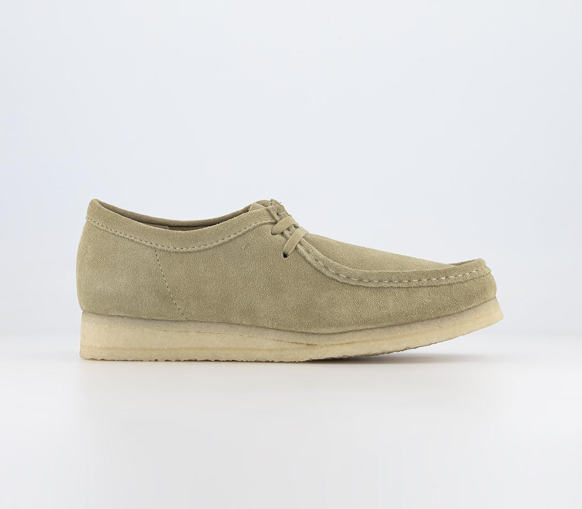Clarks Originals Mens Wallabees Maple Suede Natural, 8 | Office Shoes (UK)