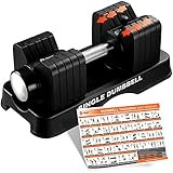 Lifepro Adjustable Dumbbells Set - 5in1-15lb 25lb 43lb 55lb weights Set & Single with Rack - Quic... | Amazon (US)