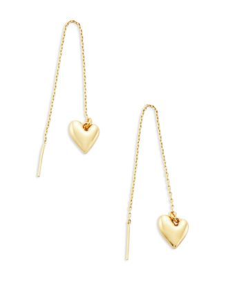 Heart Threader Earrings in 14K Gold Plated - 100% Exclusive | Bloomingdale's (US)