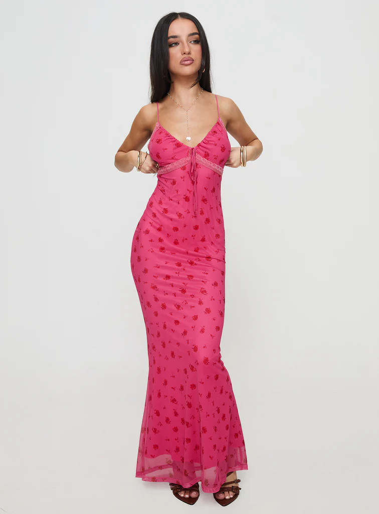 Nevelle Dress Pink Floral | Princess Polly US