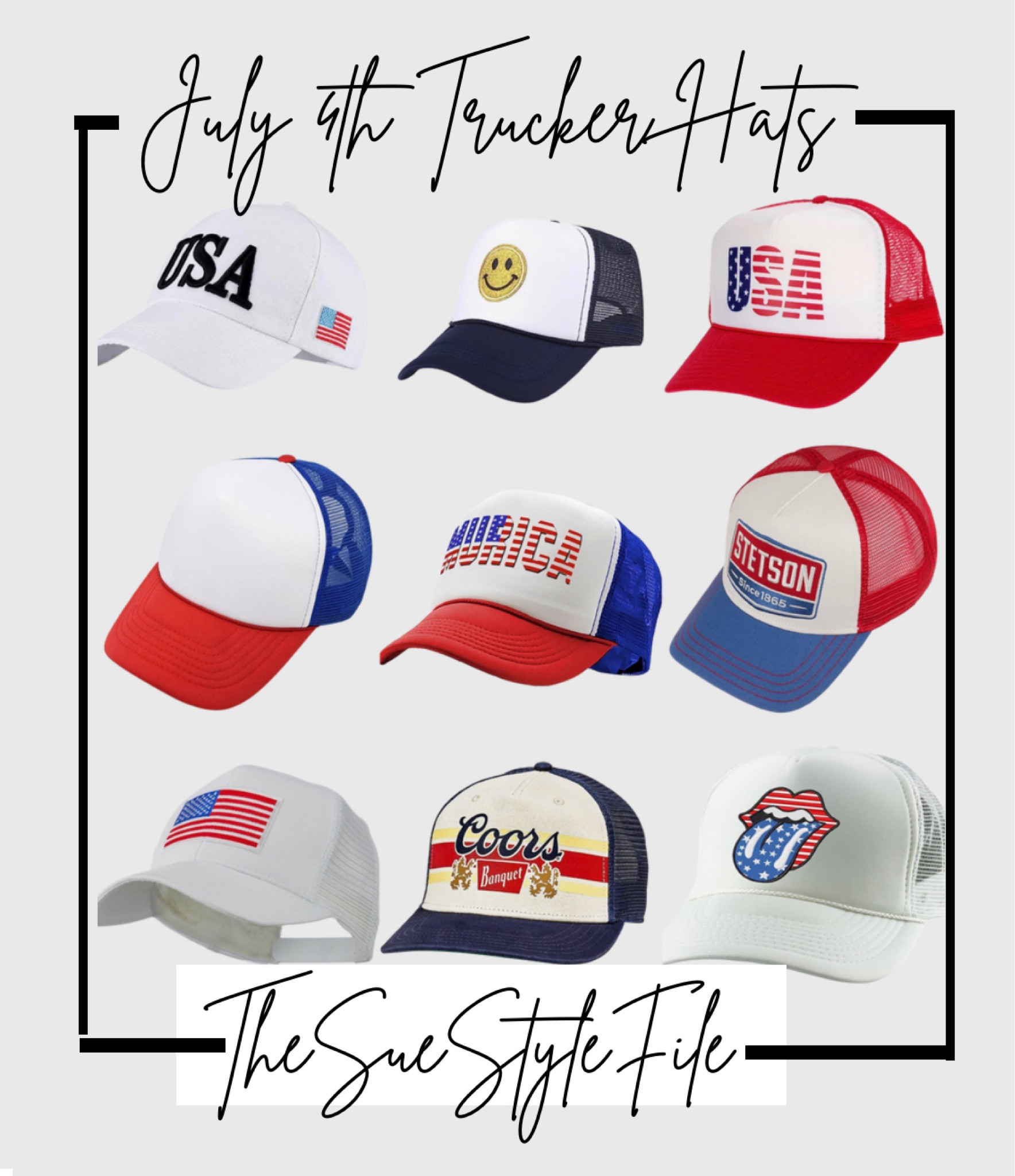 Fourth of store july trucker hats