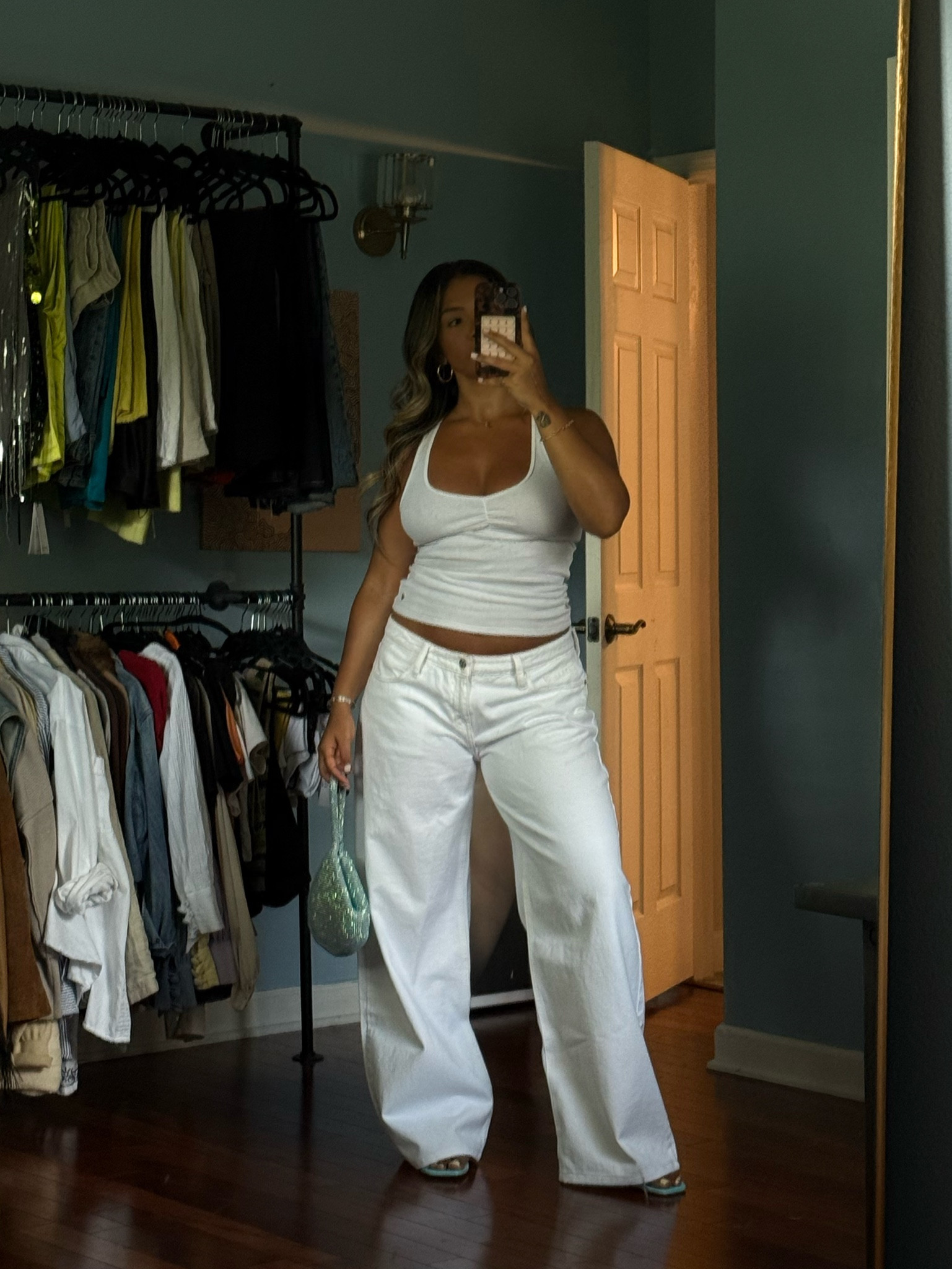 thrifted tank & bag, all links + similar! 
