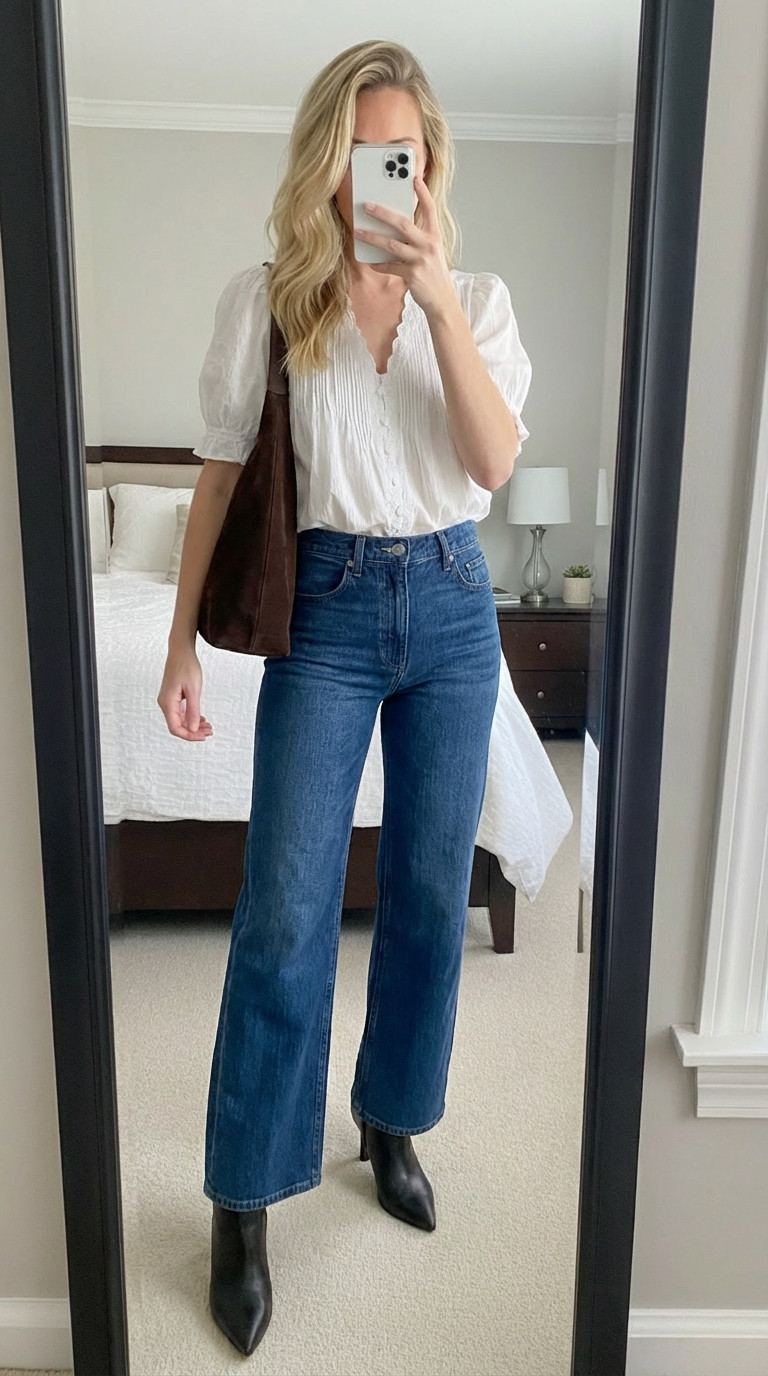  

 Adorable spring look from Abercrombie. This top is absolutely adorable. Paired with jeans perfect brown suede bag. That is super trendy right now. This is the perfect spring outfit. Also would be great for travel. ￼

#LTKTravel #LTKdayinmylife #LTKSaleAlert