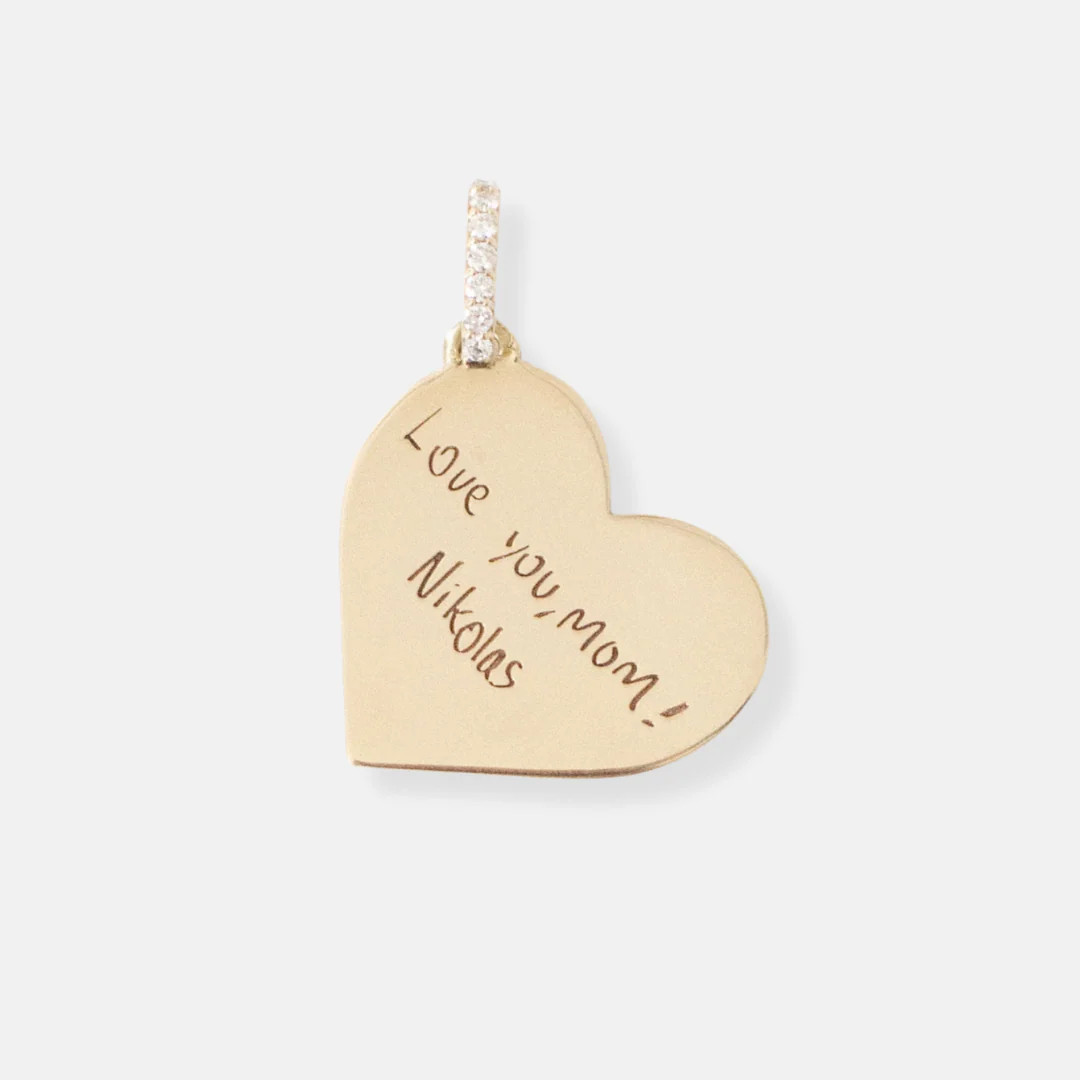 Personalized Heart Medallion - Large | Vana Chupp Studio