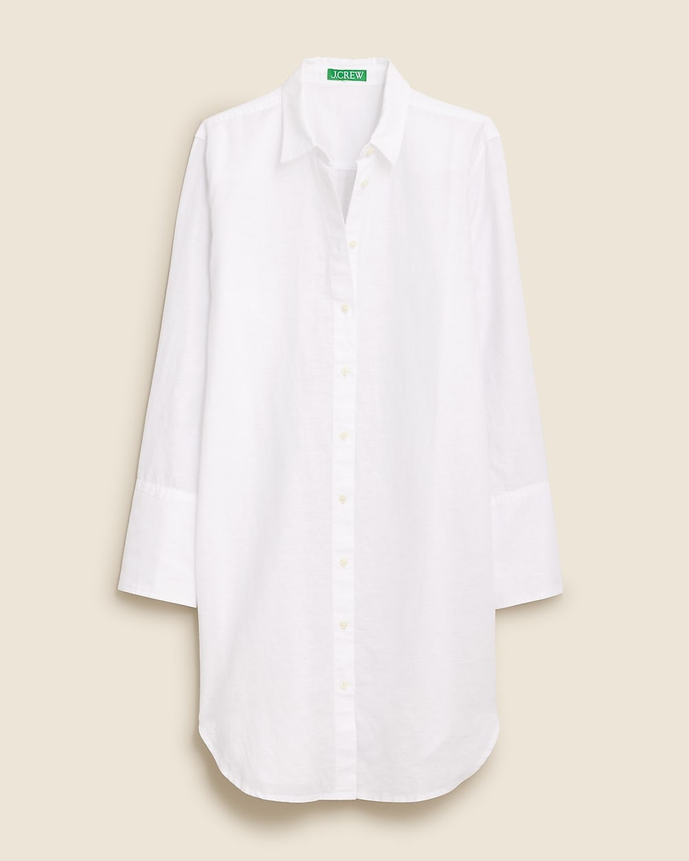 Relaxed-fit beach shirt in linen-cotton blend | J. Crew US