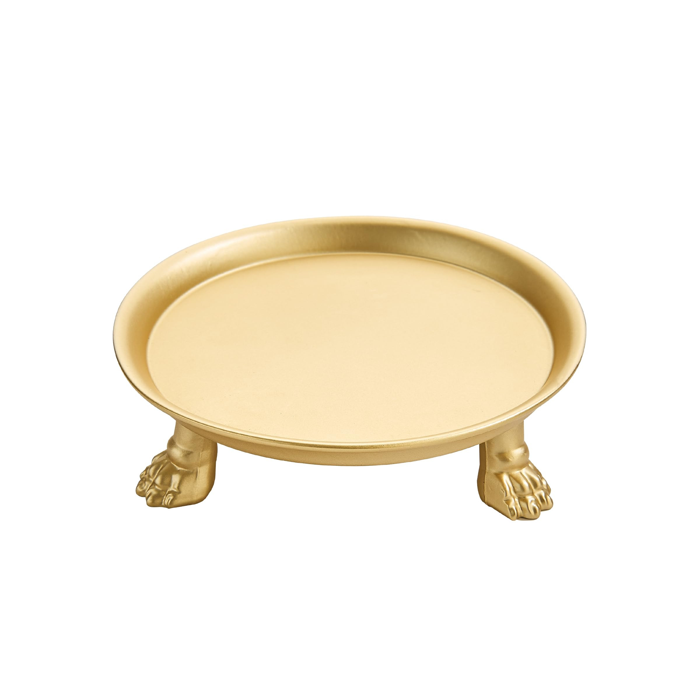 khtumeware 1 Pack 100% 4.5 Inch Solid Brass Gold Clawfoot Candle Dish - Pedestal Dish - Candle Ho... | Amazon (US)