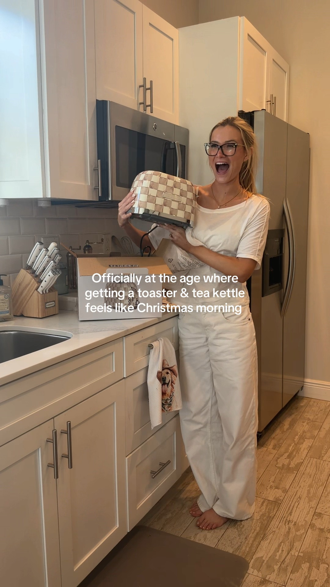 Newest additions to my kitchen !! 😍 & yes I make my fiancé and dog attend my unboxings like it’s show-and-tell 😂 

I’m obsessed with the Mackenzie Childs Mocha Check Collection & apparently Hudson is too!! 🤎🐶 Safe to say I’ll be adding a few more pieces to our wedding registry 😍

Gifts for her | kitchen decor | neutral kitchen | kitchen finds | Mother’s Day presents

#LTKHome #LTKWedding #LTKSaleAlert