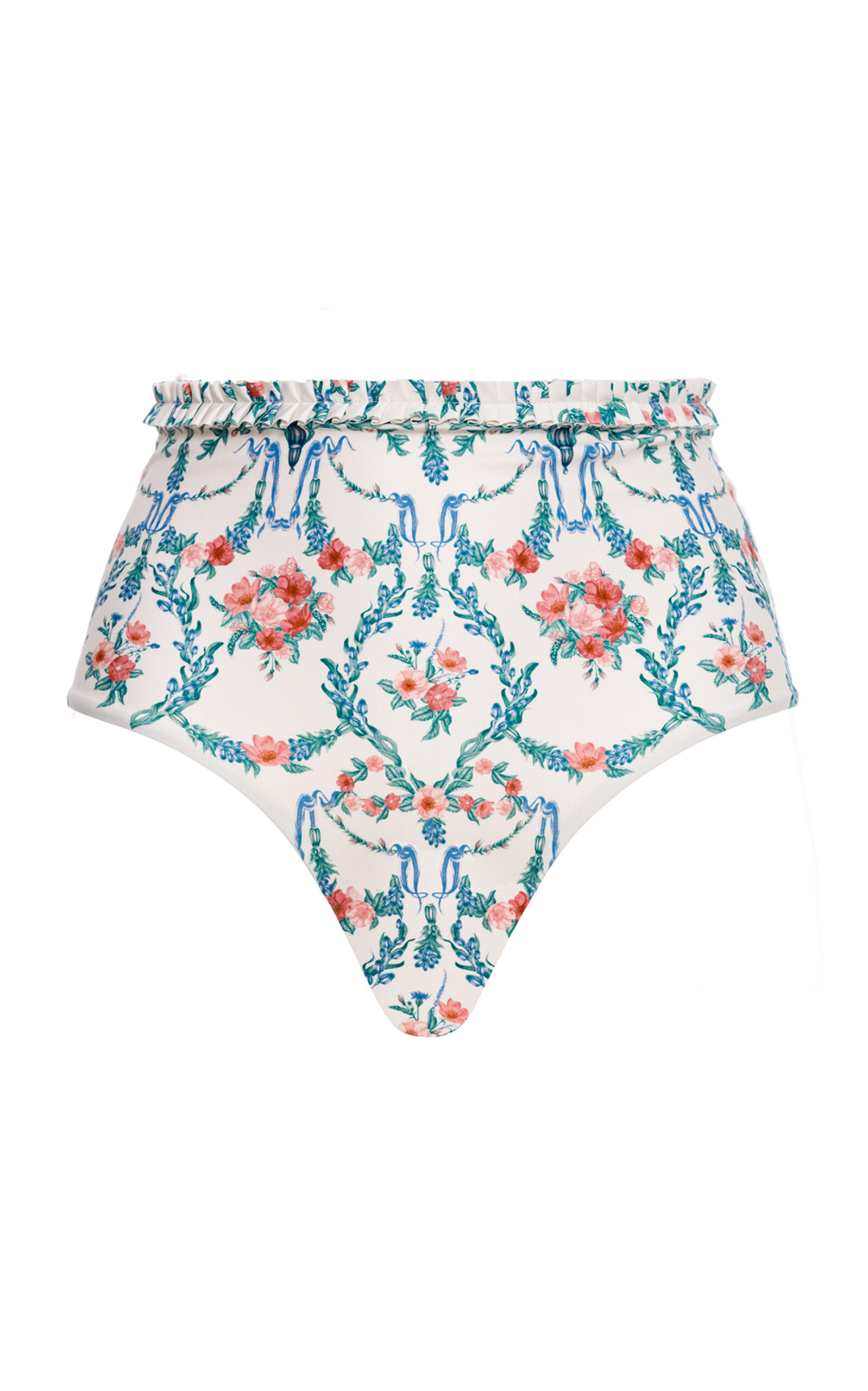 Nopal Ruffled-Trim Printed Bikini Bottom | Moda Operandi (Global)
