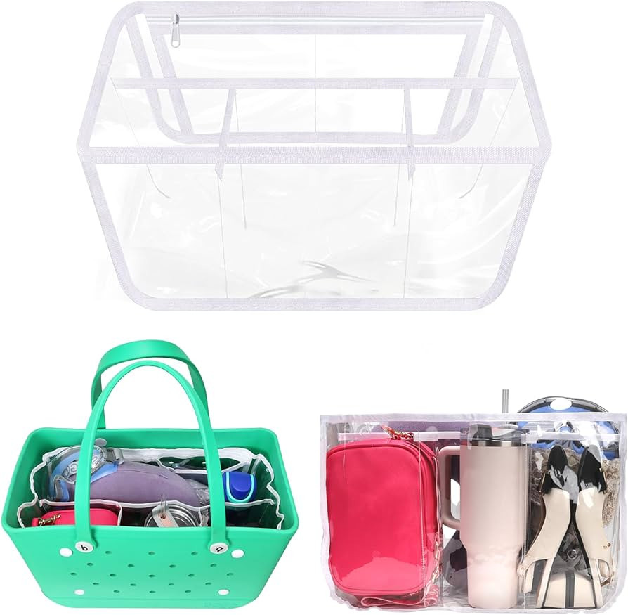 Clear Beach Bag Organizer Original Accessories for Bogg Bag X Large Storage Bag Suitable for BOGG... | Amazon (US)