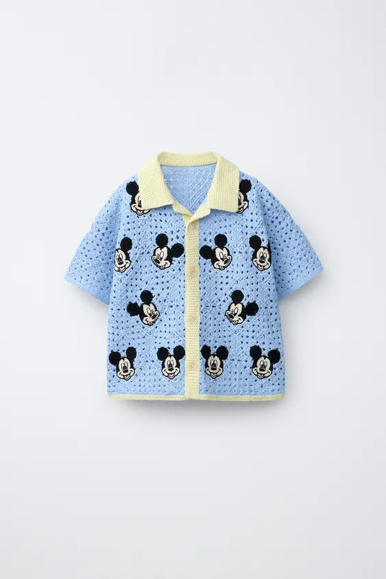 MICKEY MOUSE © DISNEY CROCHET KNIT SHIRT | Zara US