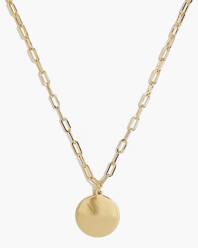 Coin pendant necklace | J.Crew Factory