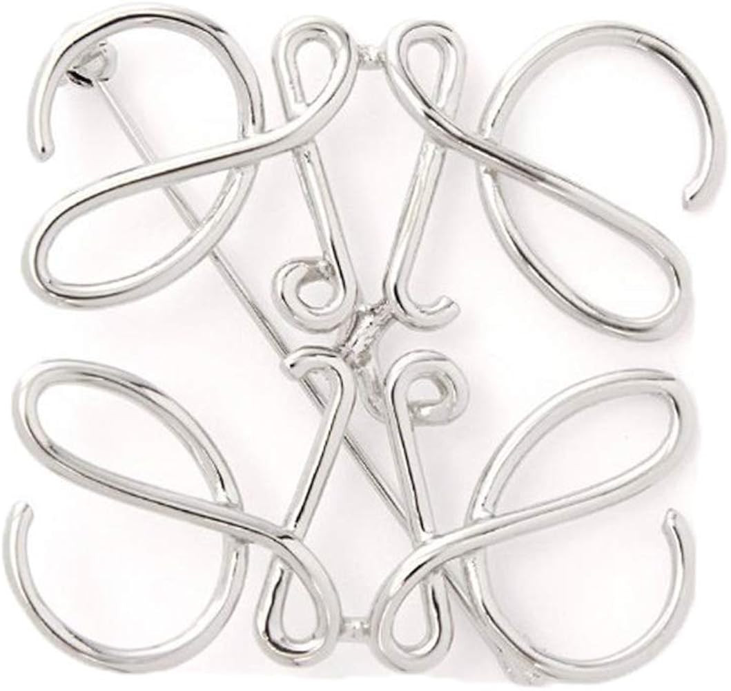 Women Metal Hollow Love Knots Brooch Gold Plated Simple Sweater Shawl Pins Scarf Hat Lapel | Amazon (US)