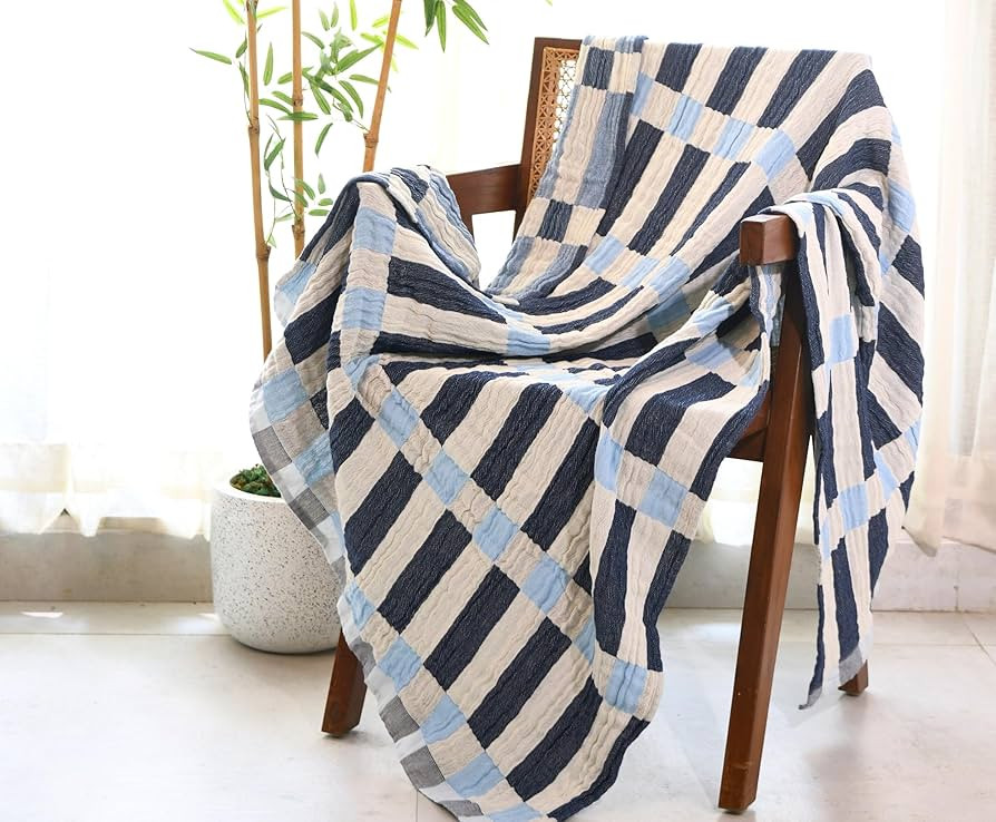 Folkulture Throw Blanket for Couch 50" x 60" |100% Recycled Cotton Couch Lightweight Valentine Da... | Amazon (US)