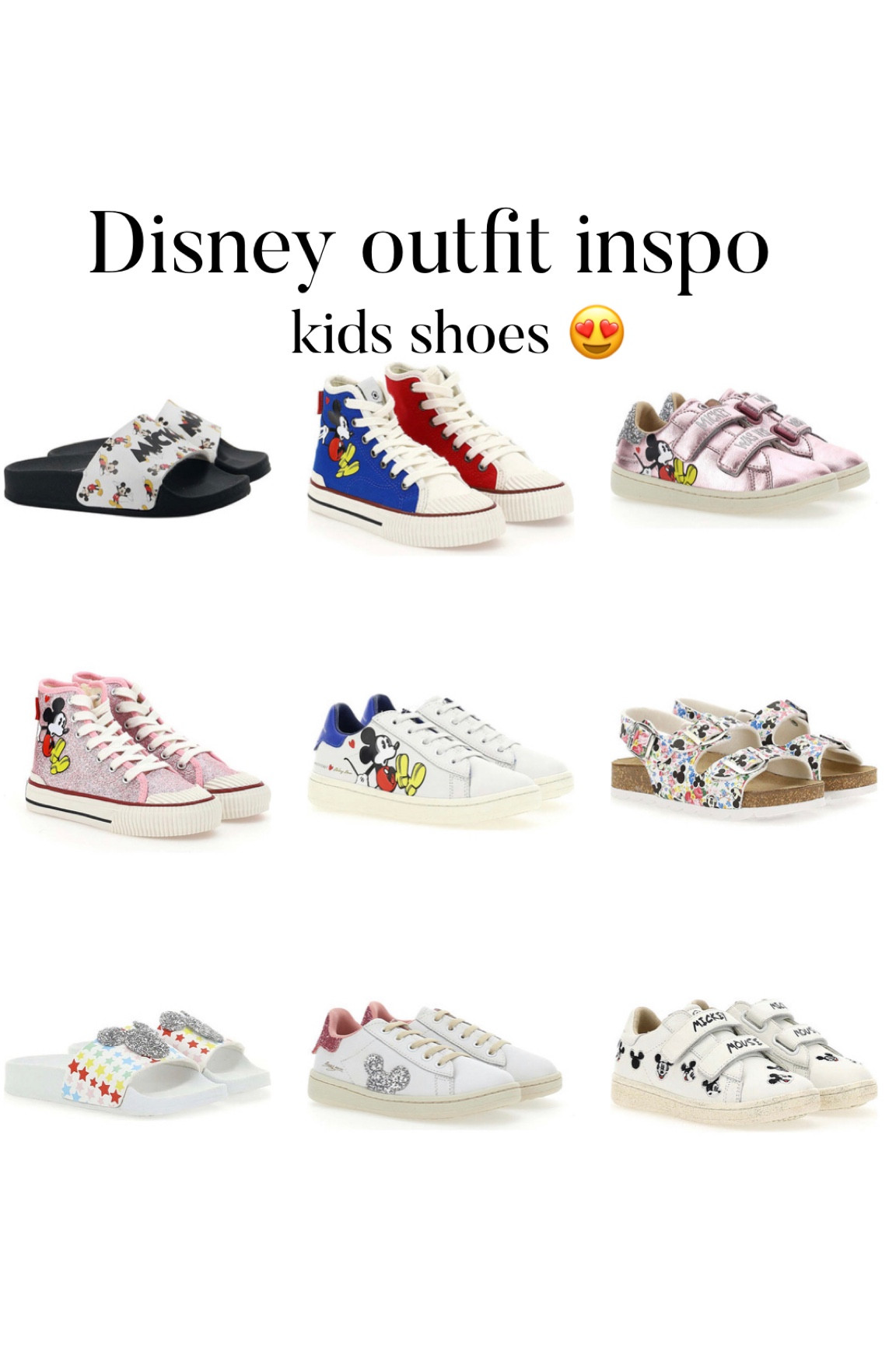 Disney 
Disney outfits
Kids shoes
Disney trip
Disney world 
Disney for kids
Mickey Mouse 

#LTKtravel #LTKFind #LTKkids
