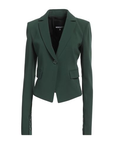 Patrizia Pepe Woman Blazer Dark green Size 6 Polyester, Elastane | YOOX (US)