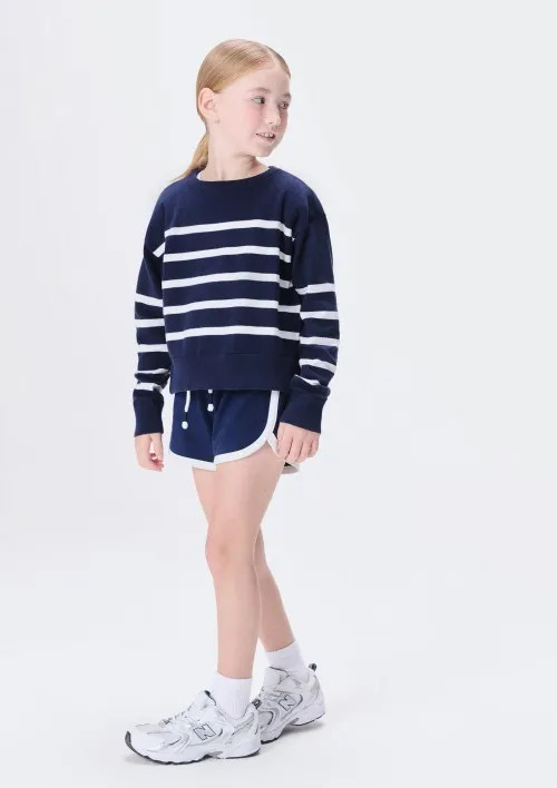 Blusão Em Tricô Infantil Menina Listrado - Hering Store | Hering (BR)