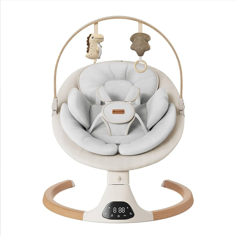 Baby Swings for Infants, Monamii Baby Swing, Bluetooth Infant Swing with Music Speaker, 5 Speeds ... | Amazon (US)