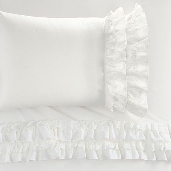 LoveShackFancy Bow Ruffle Sheet Set | Pottery Barn Teen