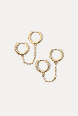 Elliot Double Hoops | Miranda Frye Inc.