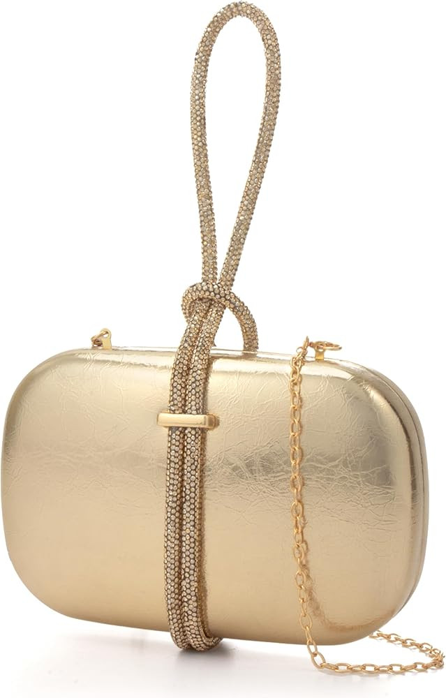 CARIEDO Women's Rhinestones Evening Handbag Crystal Clutch Bridal Purse for Wedding Prom Night Ou... | Amazon (US)