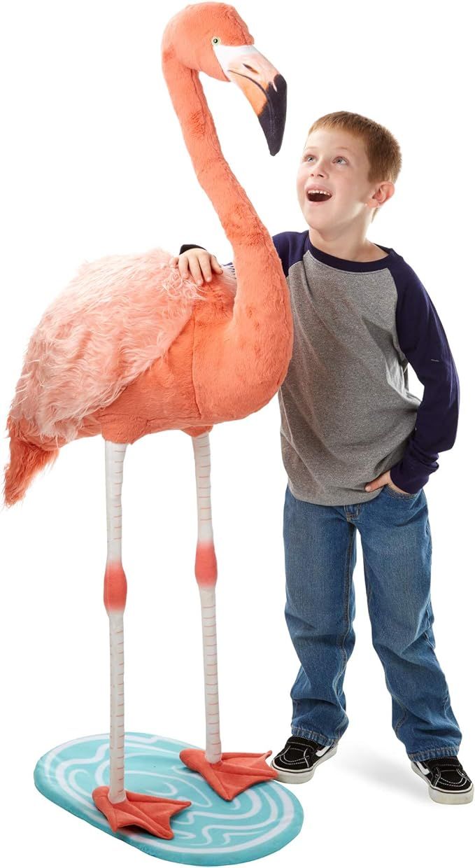 Melissa & Doug Lifelike Plush Flamingo Stuffed Animal (4.5 Feet Tall) | Amazon (US)