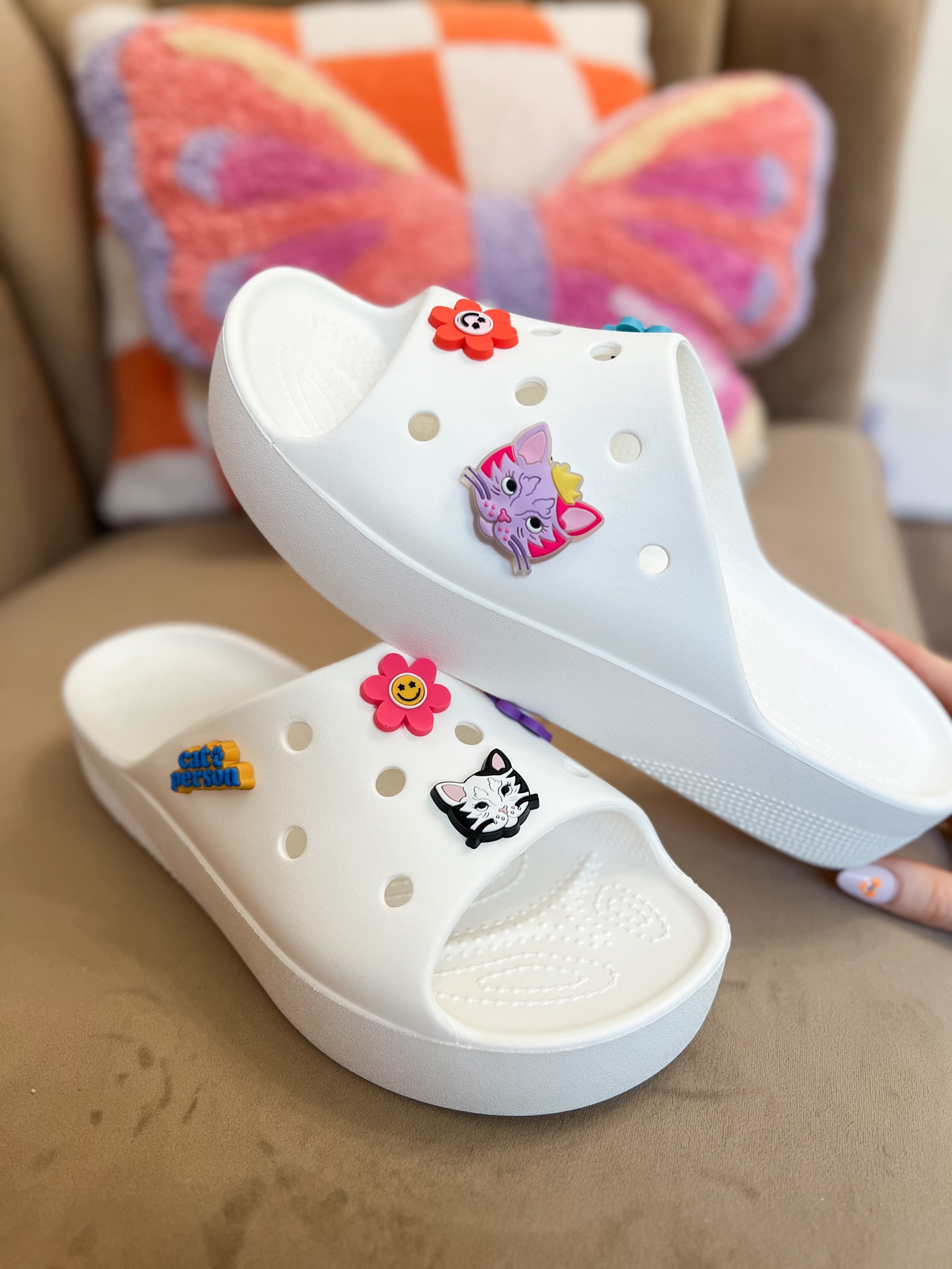 Fun Cat Lover themed Crocs sandals! 

#LTKShoeCrush