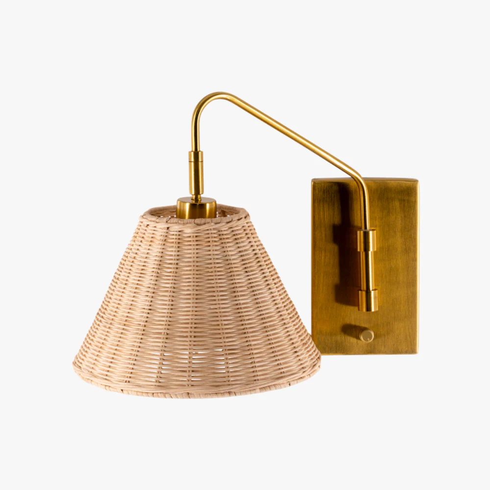 Tinsley Rattan Sconce | Dear Keaton