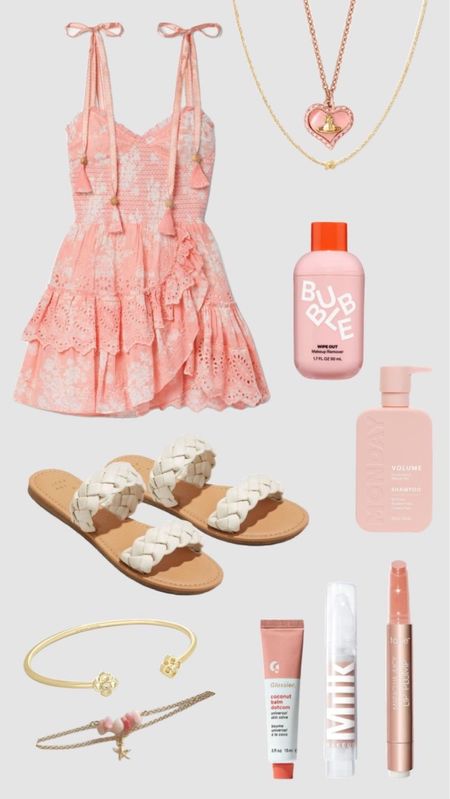 Cute pink mini dress outfit for any occasion!! 🌸💗 
#vacationoutfit #minidress #sandals

#LTKstyletip #LTKwedding #LTKSeasonal