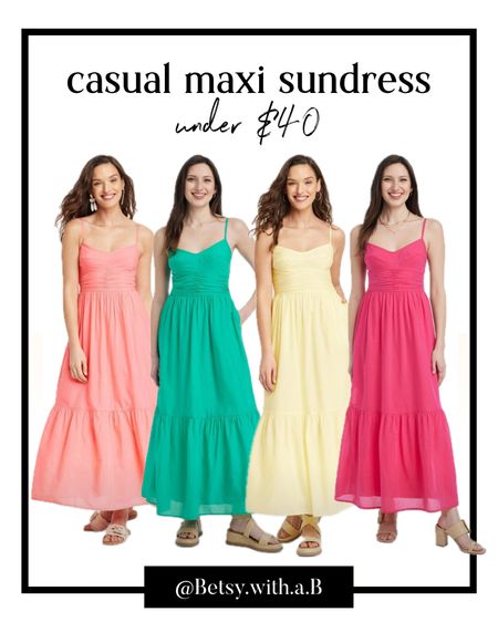 Casual sundress maxi by Universal Threads at Target. 🎯 
On sale for under $30, today! 


#LTKsalealert #LTKSeasonal #LTKfindsunder50