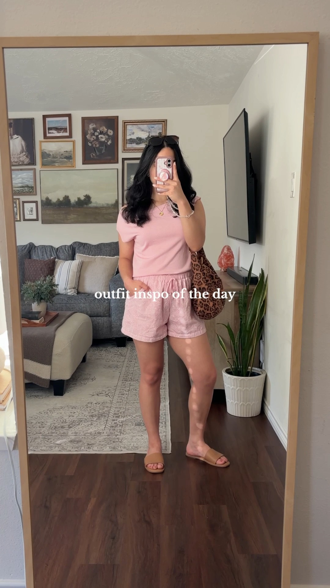 monochrome moment 🌸🎀💗🌷 pink outfit inspiration, monochrome pink outfit, all pink outfit, casual summer outfit, feminine casual style, girly outfit inspiration, soft girl aesthetic, pink summer outfit, pink knit top, off shoulder knit top, pink shorts outfit, eyelet shorts outfit, casual chic outfit, effortless summer style, comfy cute outfit, everyday summer outfit, vacation casual outfit, easy outfit formula, relaxed summer style, feminine everyday fashion, cute casual look, blush pink outfit, tonal dressing outfit, matching set vibes, minimal chic style, casual brunch outfit, coffee run outfit, weekend outfit inspiration, comfy summer fashion, lightweight summer outfit, slide sandals outfit, tan sandals outfit, leopard tote outfit, statement bag outfit, playful accessories, casual outfit ideas, midsize fashion inspiration, petite fashion inspiration, ootd fashion, outfit of the day, style inspiration, fashion inspo, everyday fashion finds, wearable outfit ideas, feminine wardrobe staples, soft feminine style, girly summer style, effortless chic outfit, neutral and pink outfit, cute daytime outfit, casual street style, warm weather outfit, summer wardrobe essentials, elevated basics outfit, simple but cute outfit, polished casual outfit, soft glam casual, romantic casual style, playful feminine fashion, pretty in pink outfit, easy everyday style, comfortable but stylish, summer style diary, trendy casual outfit, lifestyle fashion creator, cute and comfy fashion, chic casual summer look, feminine outfit goals, stylish everyday wear, laid back but polished, girly fashion finds, effortless outfit inspo, subtle coquette aesthetic, sweet summer style, casual feminine aesthetic 

 #LTKdayinmylife #LTKgrwm #LTKootd