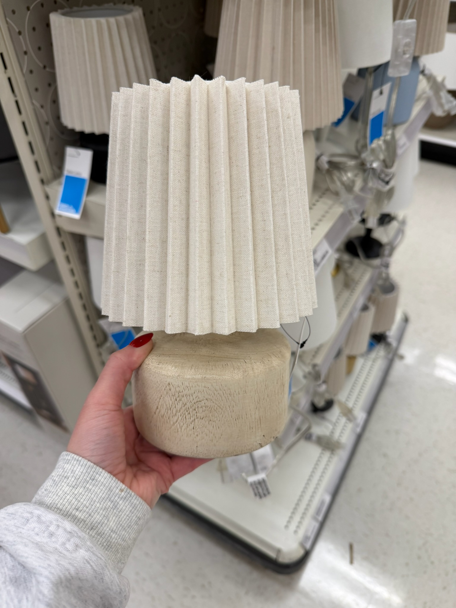 This $12 Room Essentials faux wood mini lamp is such a good affordable home decor find, I have this exact one in my kitchen and it adds the perfect warm, cozy lighting to the counter without taking up much space!
date night outfits, winter denim, vacation outfits beach, work outfits, easter basket stuffers, resort wear 2026, business casual workwear, plus size fashion, spring outfits, rodeo outfit inspo, faux wood kitchen counter lamp 

 #LTKdayinmylife #LTKHome