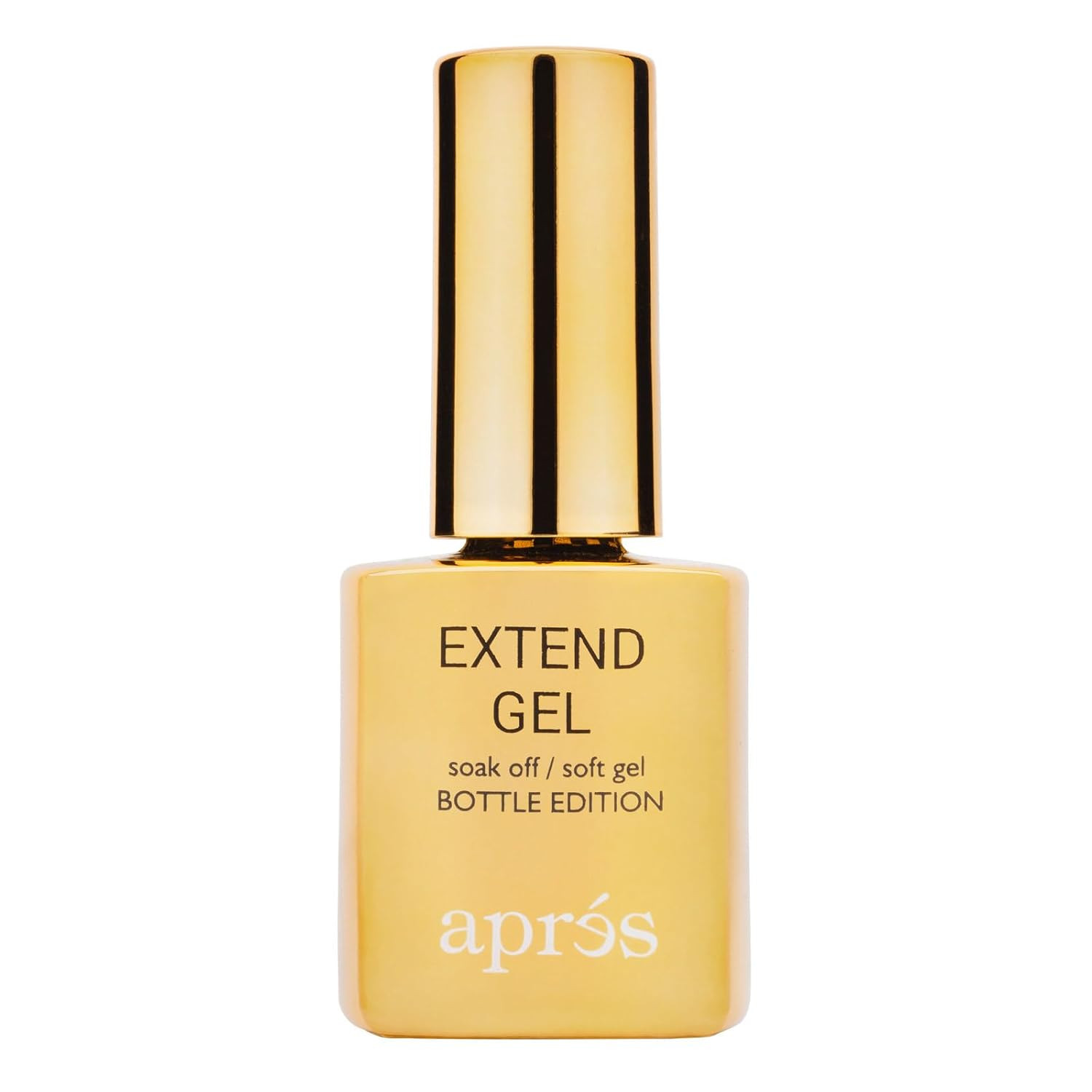 Apres Nail Extend Gel Soak Off | Soft Gel, Gel-X Tips Adhesive 15ml / 0.5oz | Premium Quality | Gold Bottle Edition | Easy application/ applicator Easy removal | Amazon (US)