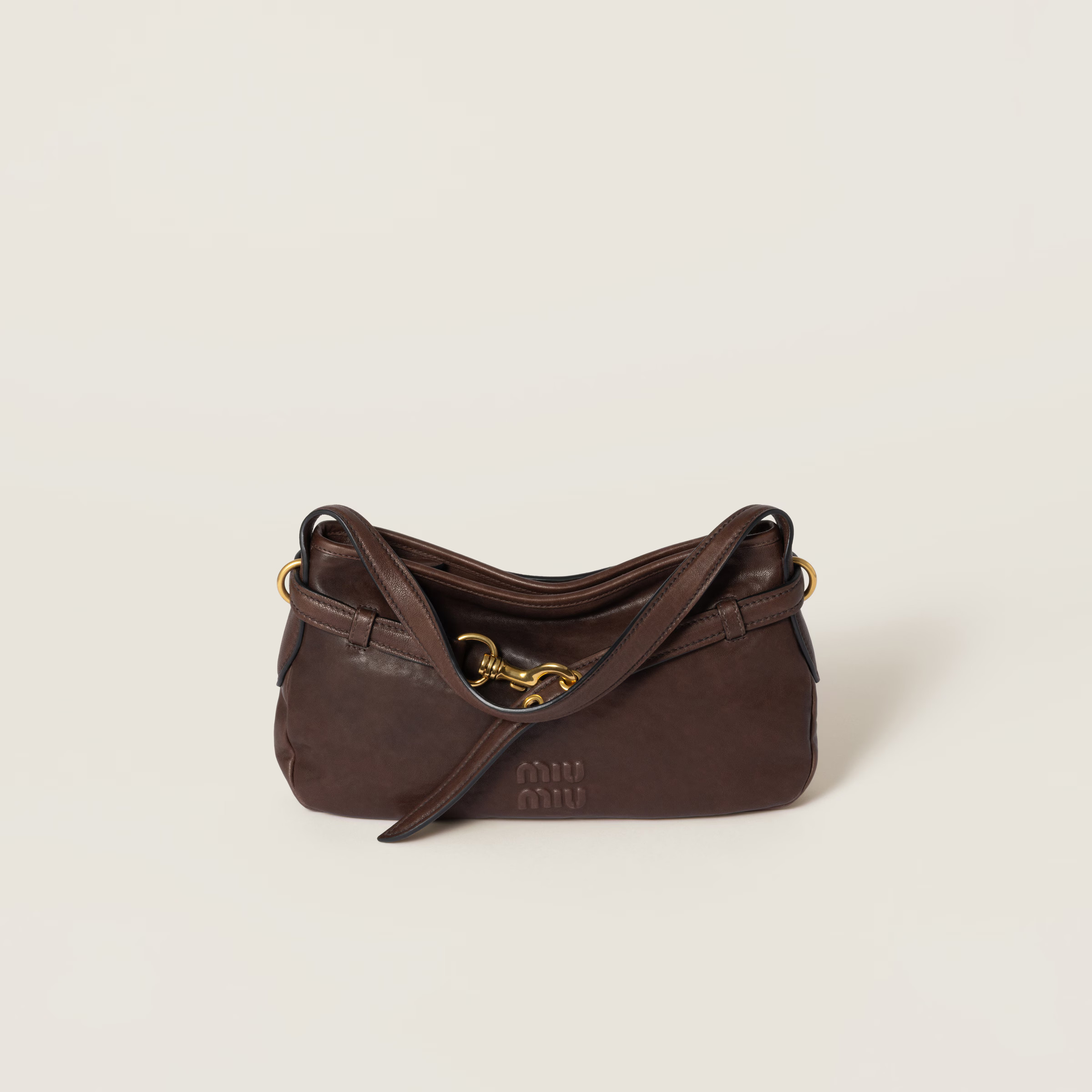 Aventure Leather Bag - Handbags | Miu Miu | Miu Miu US