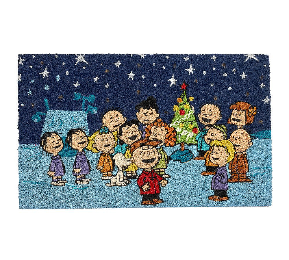 Charlie Brown Christmas Light Up Doormat, Multi, 22"" x 36 | Pottery Barn (US)