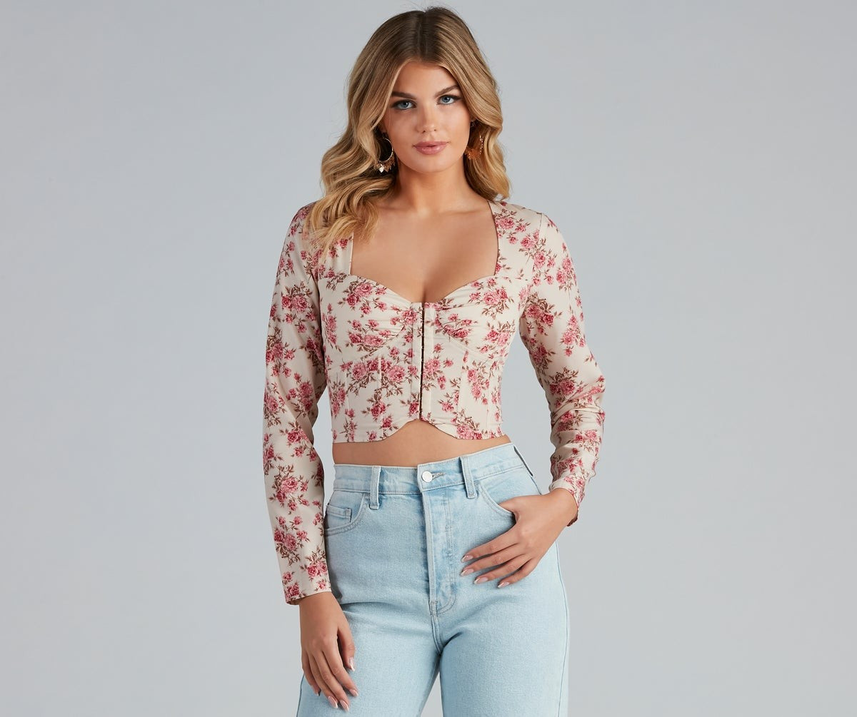 Boho Beauty Floral Corset Top | Windsor Stores