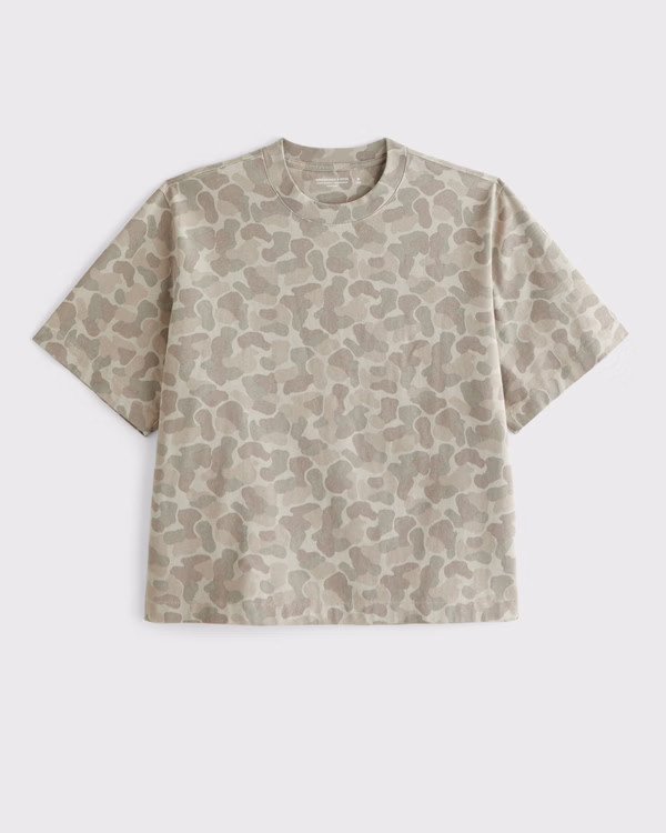 Premium Heavyweight Cropped Tee | Abercrombie & Fitch (US)