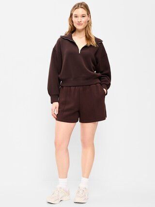 High-Waisted Bounce Fleece Shorts -- 5-inch inseam | Old Navy (US)